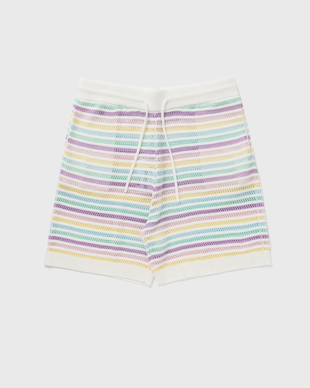 Rainbow Crochet Knit Shorts