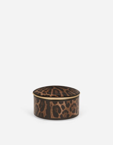 Домашен декор Dolce & Gabbana Dolce & Gabbana Oval Leopard Print Porcelain Decorative Box Многоцветен | TCC200TCAMUUL003, 1