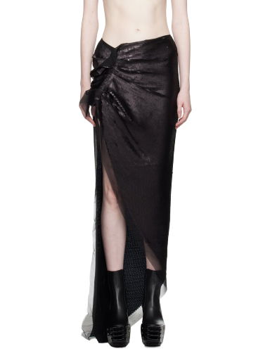 Пола Rick Owens Edfu Maxi Skirt Черно | RO02C1372 SEM1