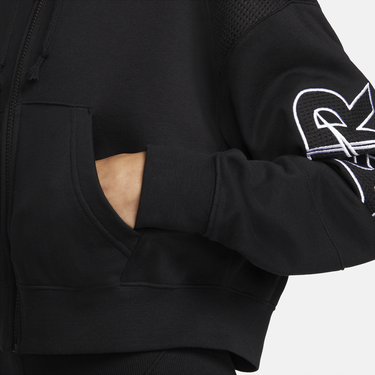 Суитчър Nike Sportswear Air Fleece Top Hoodie Черно | DM6063-010, 4