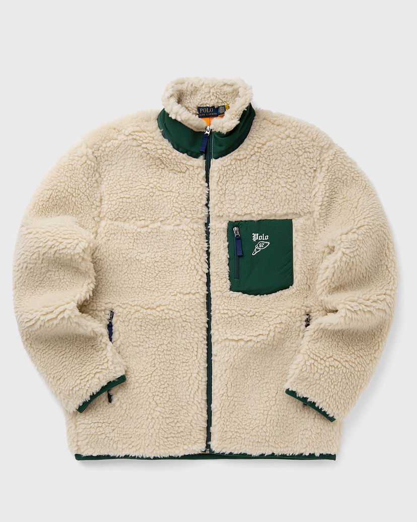 Яке Polo by Ralph Lauren Sherpa Fleece Full Zip Pullover with Chest Pocket Бежово | 710980869002