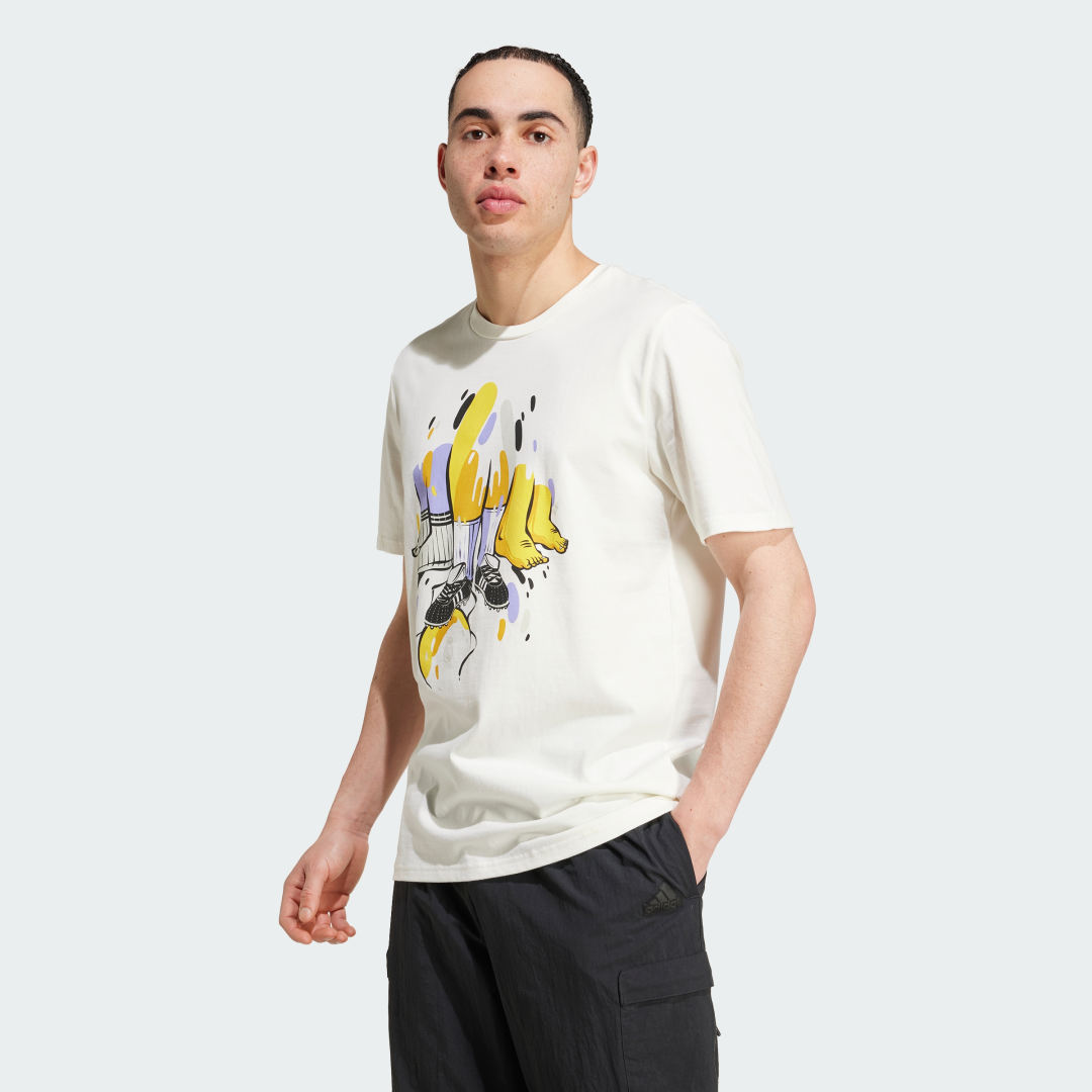 Тениска adidas Performance T-Shirt Graphic Бяло | IT3784, 0