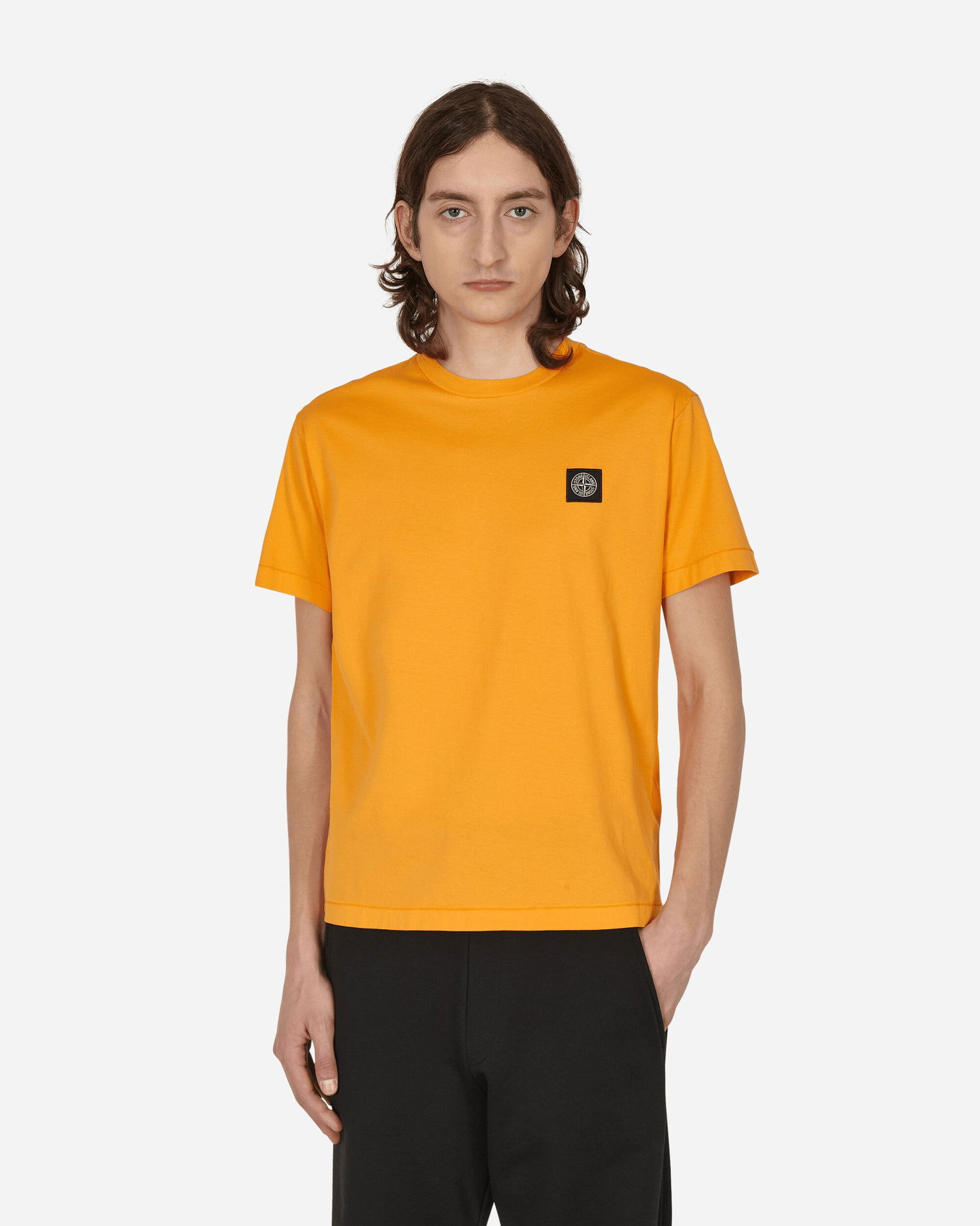 Тениска Stone Island Garment Dyed Logo T-Shirt Оранжево
 | MO101524113 V0032, 0