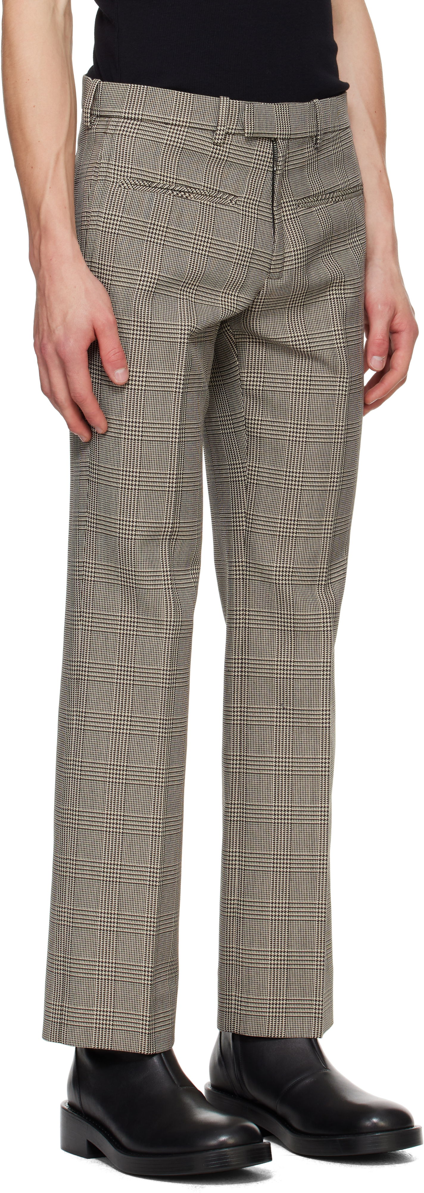 Панталони Courrèges Prince of Wales Check Trousers Кафяво | 324CPA249PL0166, 1