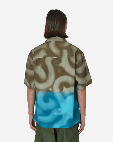 Риза Awake NY Mundo Dip Dyed Camp Shirt Зелено | AWK-SP23-TP001  BRO, 2