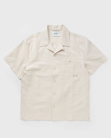 Риза ØLÅF Linen Resort Shirt Бежово | M210304-OFFWHITE, 0