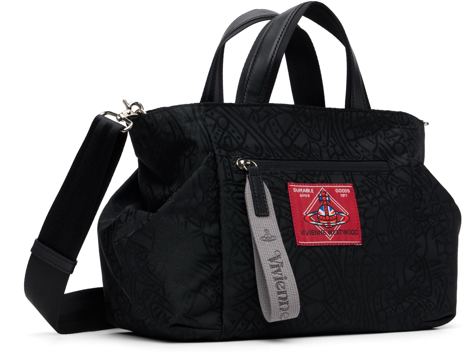 Голяма пазарска чанта Vivienne Westwood Tangled Jacquard Orb Tote Черно | 4D030005U-W016Q-, 1