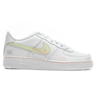 Кецове и обувки Nike Air Force 1 LV8 "Bright Crimson/ Lime Ice" GS Бяло | DN8000-100, 1