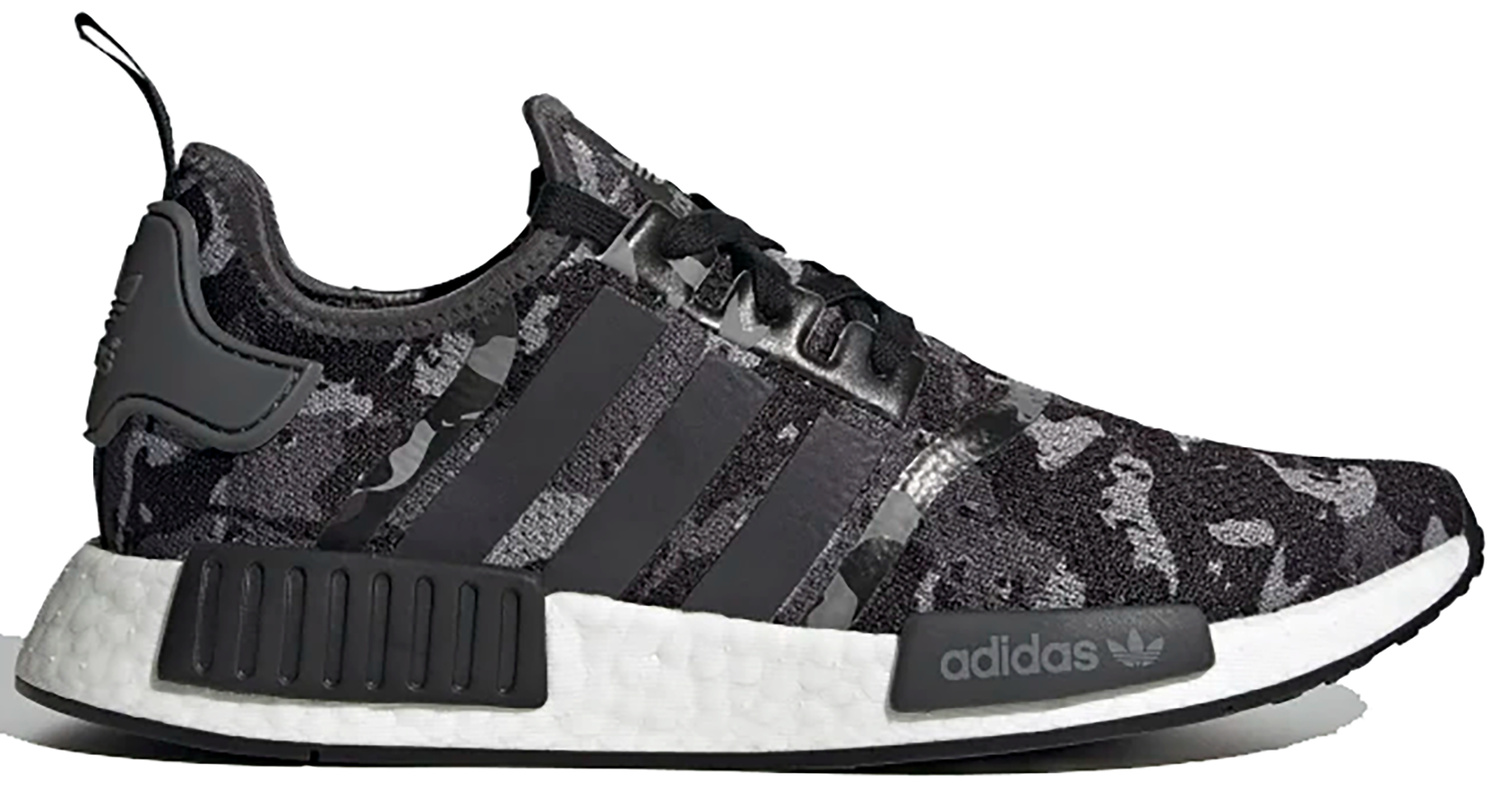 Кецове и обувки adidas Originals NMD R1 Camo Grey Black Сиво | FZ0077, 0