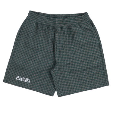 Къси панталони Pleasures Intercept Houndstooth Shorts Зелено | P23F007-FOREST GREEN, 1