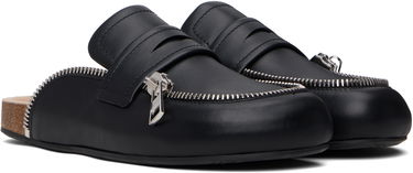 Кецове и обувки JW Anderson Leather Biker Slip-on Loafers Черно | LF0071-LA0268, 3