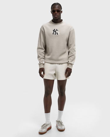 Суитчър New Era New York Yankees Waffle Crew Sweatshirt Бежово | 60667811, 2