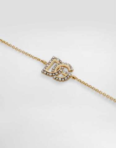 Гривна Dolce & Gabbana Gold Metal Chain Link Bracelet With Crystal DG Logo Металик | WBR2L4W1111ZOO00, 2
