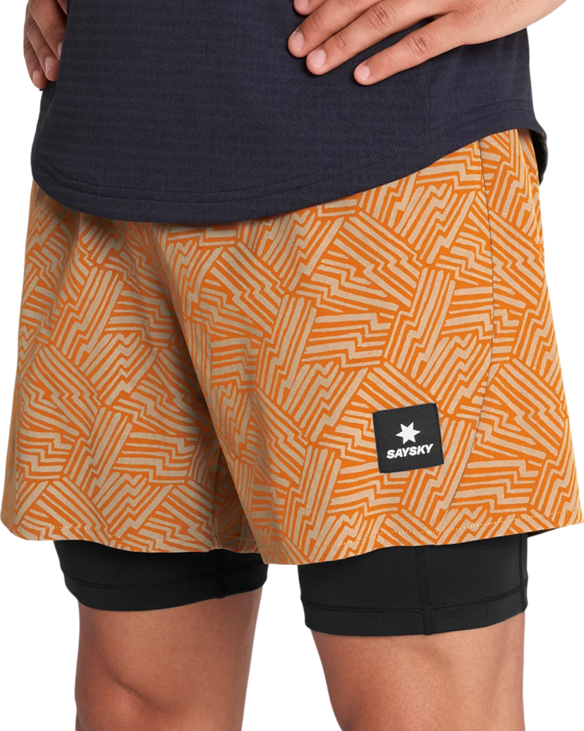Къси панталони Saysky Reflective Pace 2 in 1 Shorts 5'' Оранжево
 | omrsh20c1051-omrsh20c1051