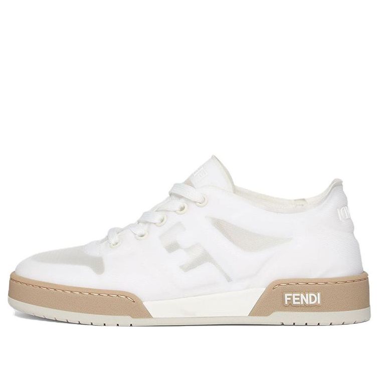 Кецове и обувки FENDI Match Low Top Mesh Бяло | 8E8415AN7KF0TW2