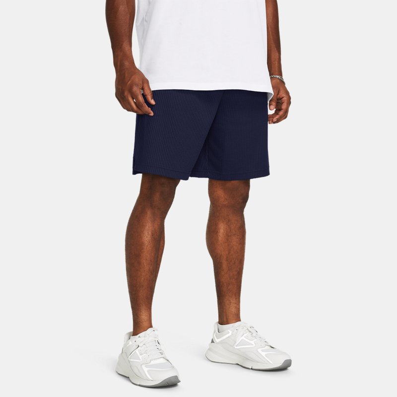 Къси панталони Under Armour Rival Waffle Shorts für Herren Midnight Blaue Marine Тъмно синьо | 1383107-410