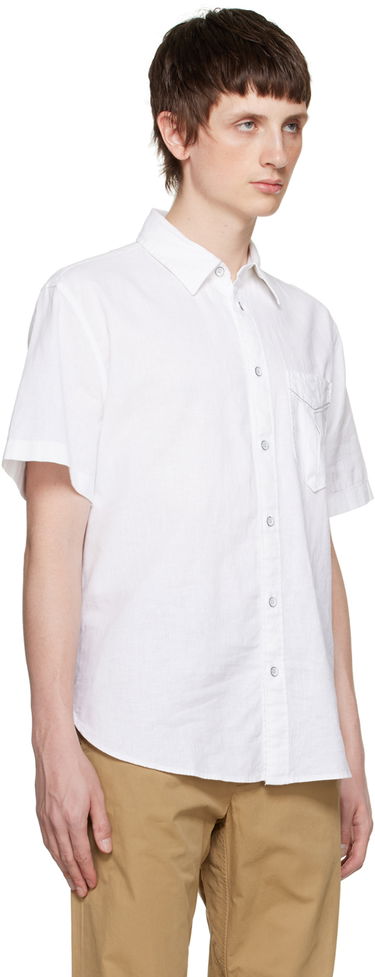 Риза rag & bone Rag & Bone Arrow Short Sleeve Shirt Бяло | MBW23PA412CHML, 1