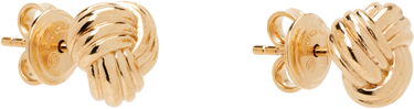 Обеци Bottega Veneta Bottega Veneta Intreccio Knot Gold Earrings Жълто | 838176 VAHU0, 1