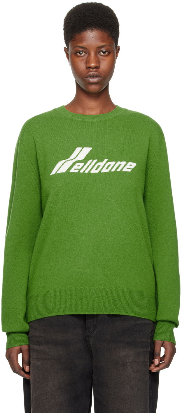 Пуловер We11done Jacquard Sweater Зелено | WD-KT0-24-605-U-OV, 0