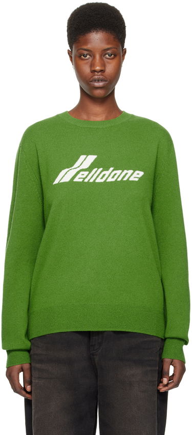 Пуловер We11done Jacquard Sweater Зелено | WD-KT0-24-605-U-OV, 0