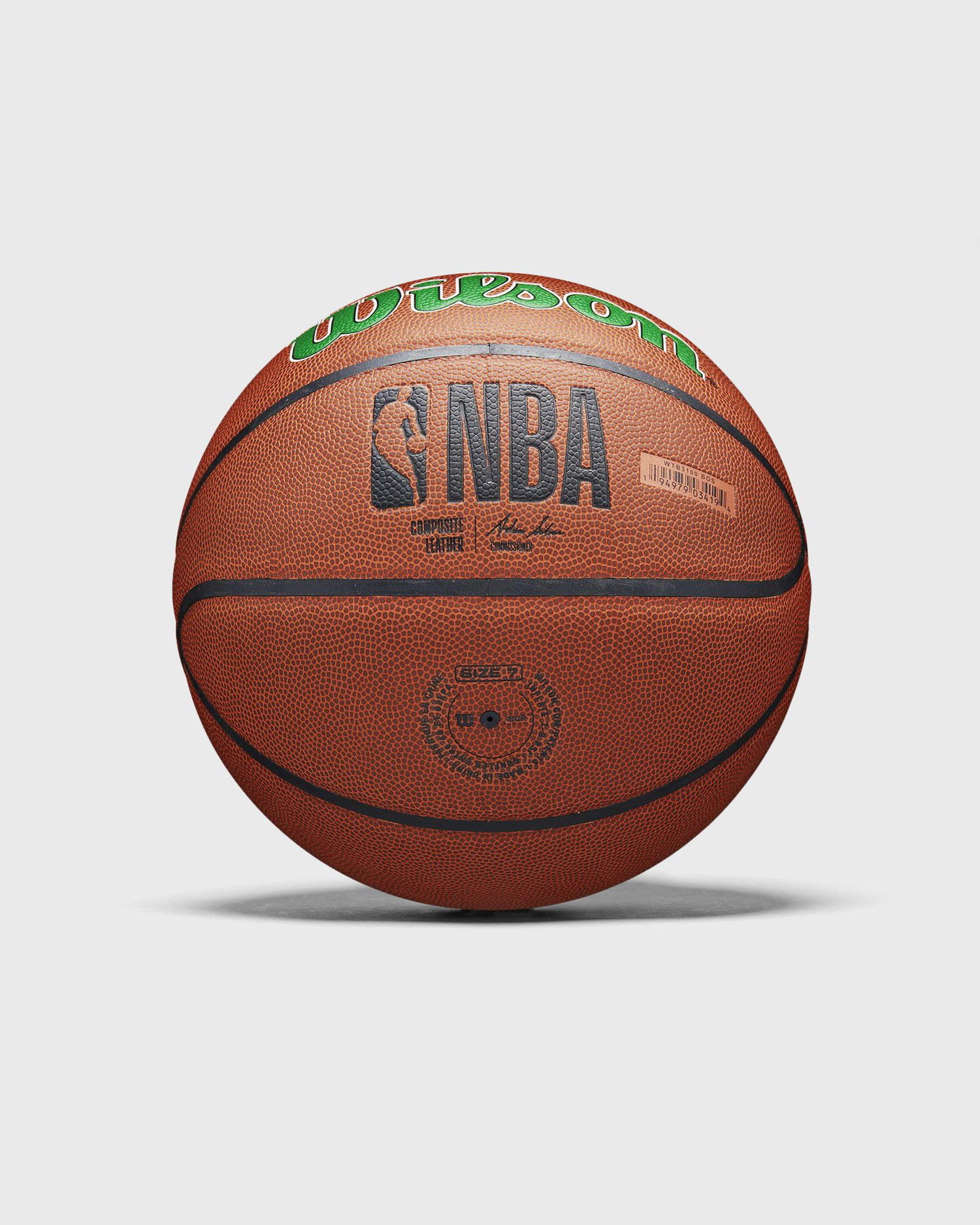 Спортна екипировка Wilson Tennis NBA Team Alliance Boston Celtics Size 7 Basketball Кафяво | WTB3100XBBOS, 0