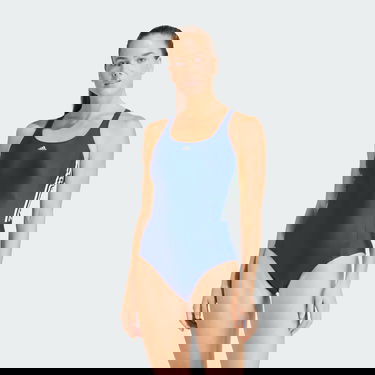 Бански adidas Performance Mid 3-Stripes Swimsuit Тъмно синьо | IT6292, 1