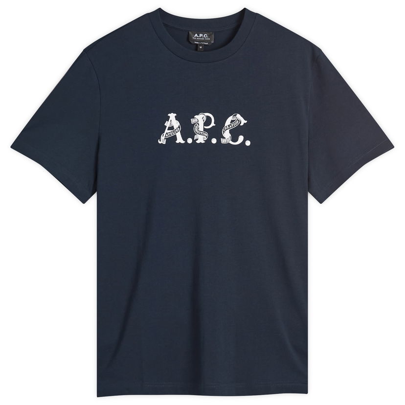 Тениска A.P.C. Hugo Graphic Logo T-Shirt Тъмно синьо | COHGS-M26543-IAK