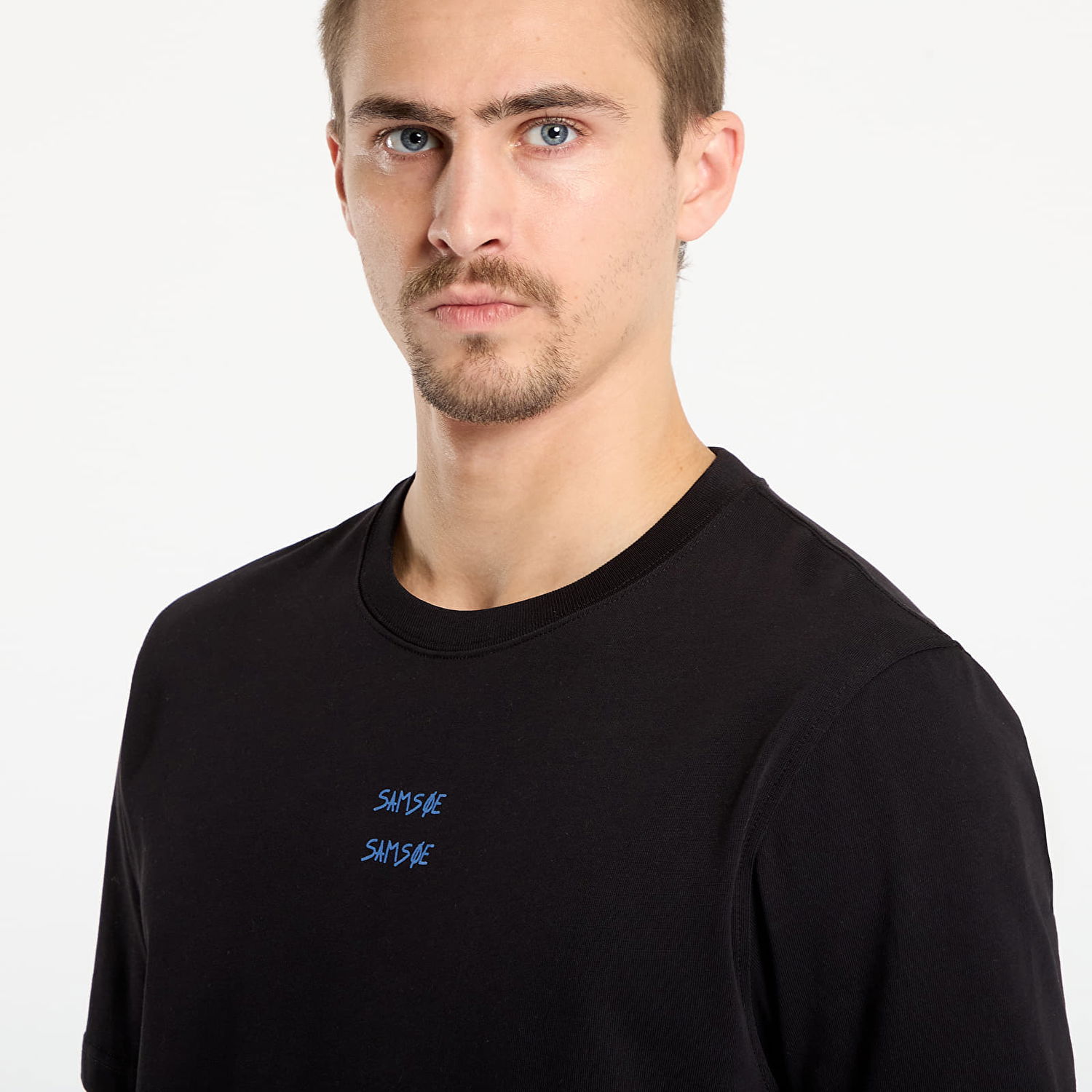 Тениска Samsoe Samsoe T-shirt Sacards Cards Черно | M25400096_CLR002476, 1