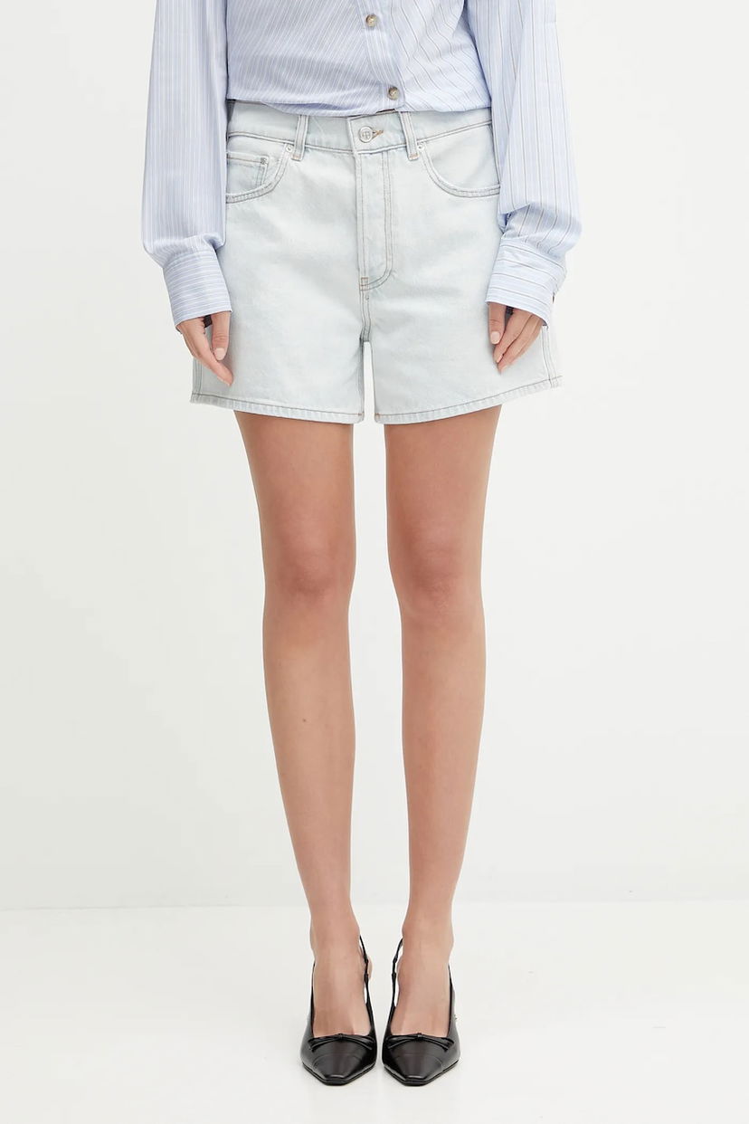 Къси панталони Anine Bing Anine Bing Dalton High Waist Shorts Синьо | A.05.0355