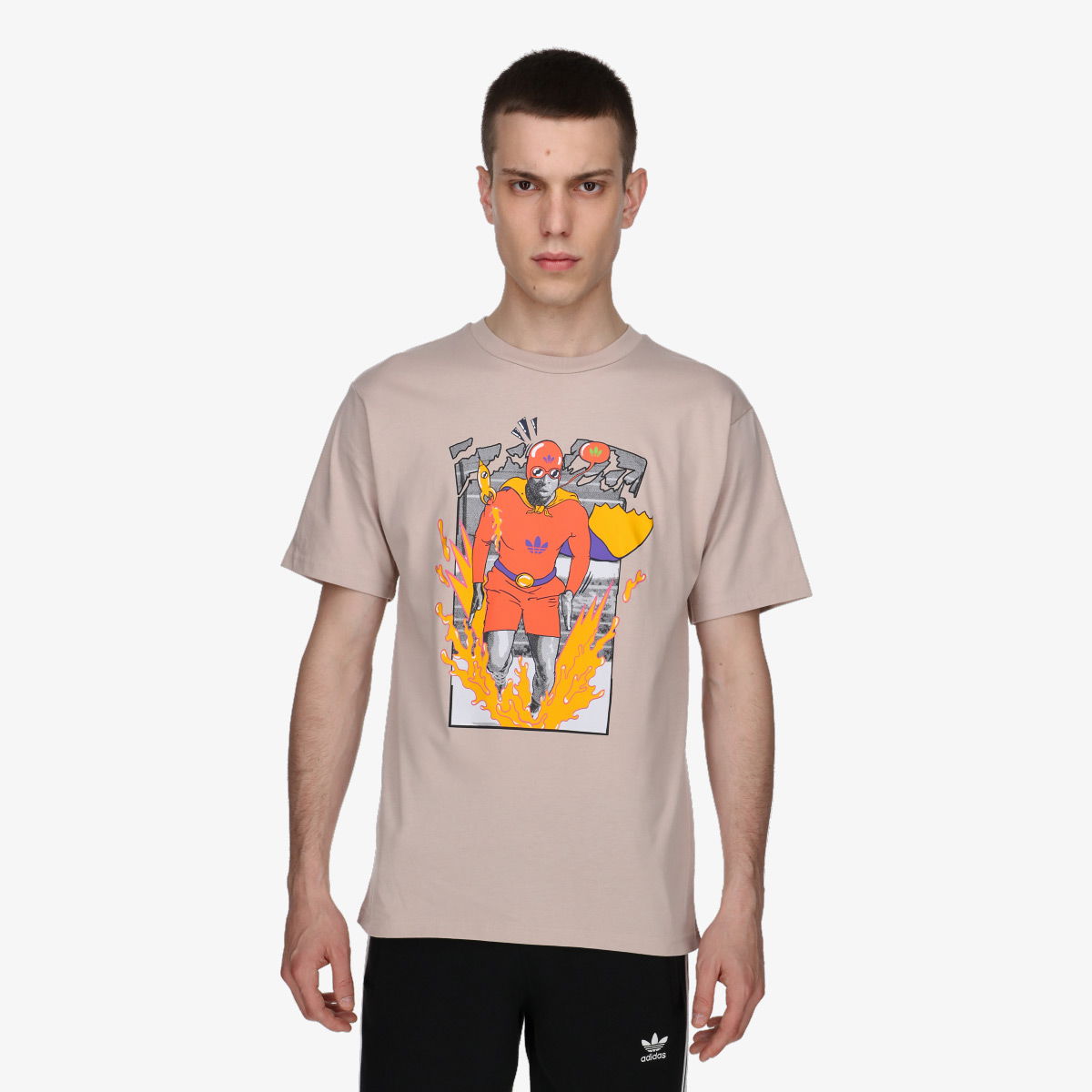 Тениска adidas Originals T-Shirt Fast As... Бежово | IC5568, 0