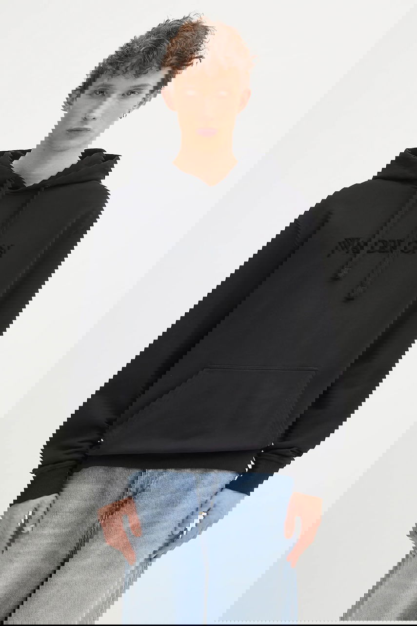 Суитчър JW Anderson JW Anderson Logo Embroidery Cotton Hoodie Черно | JW0214.PG1632.999, 0