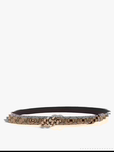 Колани Gucci Gucci Supreme Canvas Belt with Double G Buckle Бежово | 409417KAAAM9742, 0