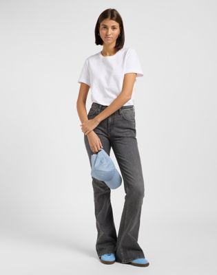 Дънки Lee Lee Breese Faded Paint Flare Jeans Size 33x33 Сиво | 112363801, 1