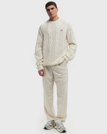 Пуловер Fred Perry Cable Knit Jumper Large Бяло | K8562-560, 1