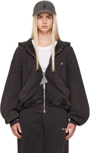Суитчър The Attico The Attico Faded Zip-Up Hoodie Черно | 247WCF15 JF05, 0