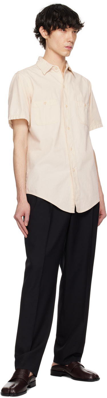 Риза Maison Margiela Maison Margiela Chambray Short Sleeve Shirt Бежово | S50DR0010 M30022, 3
