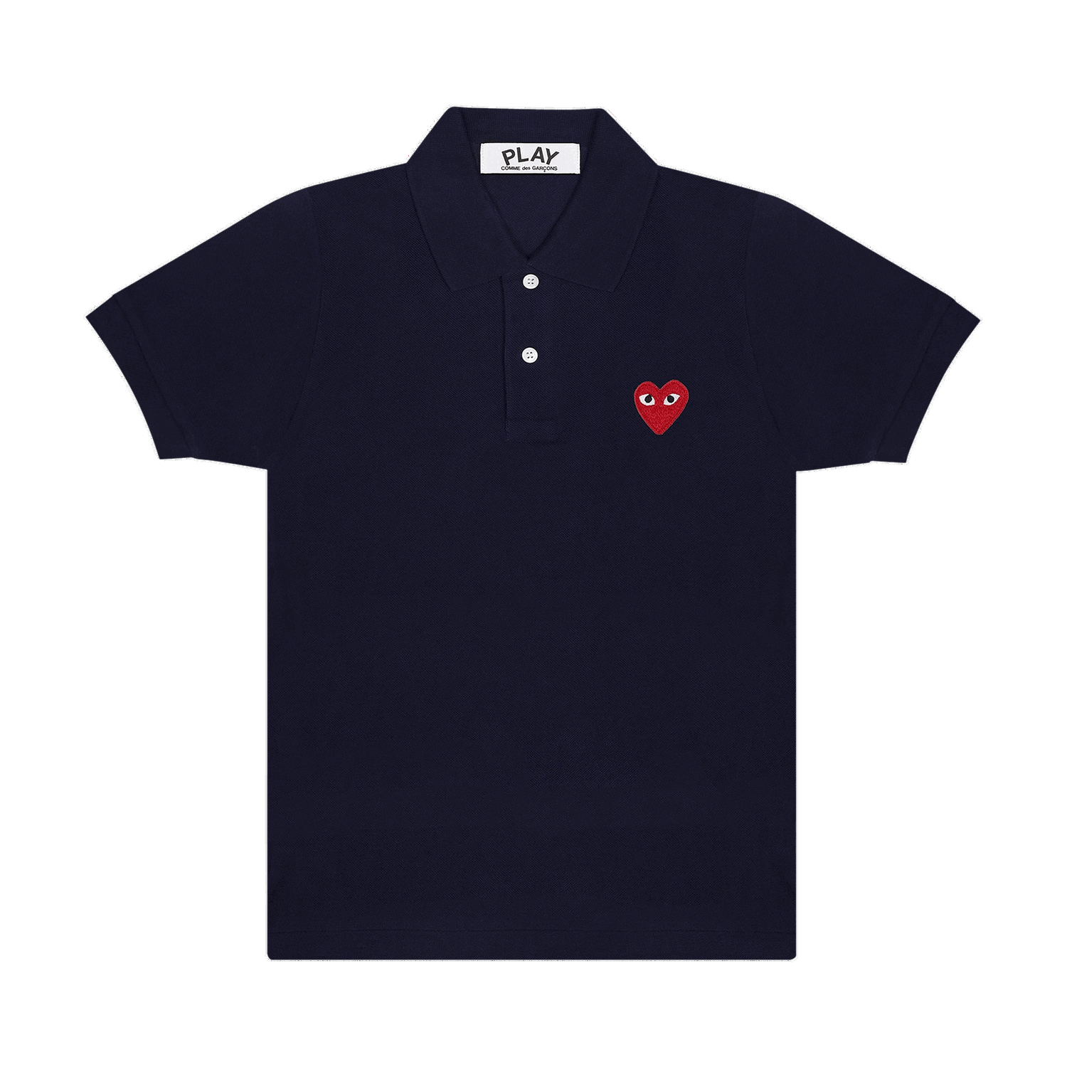 Поло тениска Comme des Garçons PLAY Emblem Polo Tee Тъмно синьо | AZ T005 051 2, 0