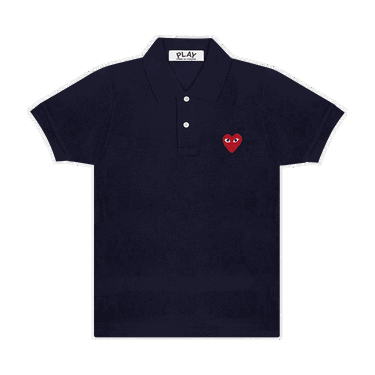 Поло тениска Comme des Garçons PLAY Emblem Polo Tee Тъмно синьо | AZ T005 051 2, 0