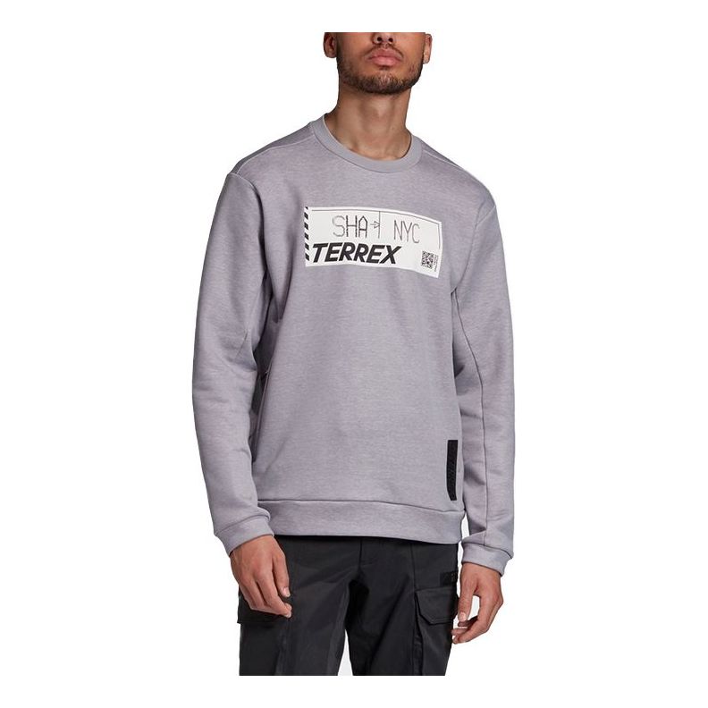 Суитчър adidas Performance Terrex Outdoor Pullover Сиво | GF0040