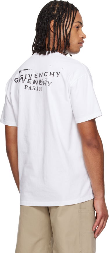 Тениска Givenchy 'GIVENCHY' Stamp Print T-shirt Бяло | BM71NK3YSA100, 2