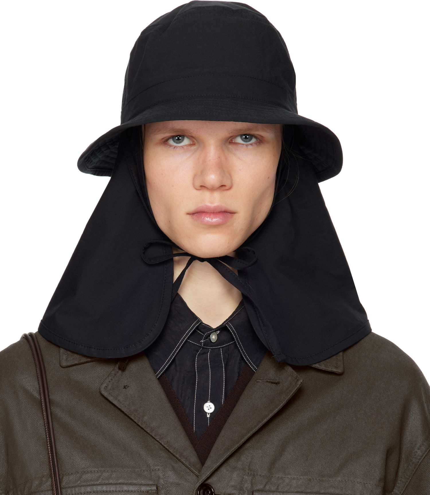 Шапка LEMAIRE Lemaire Desert Bucket Hat Черно | AC1109 LF1371, 0