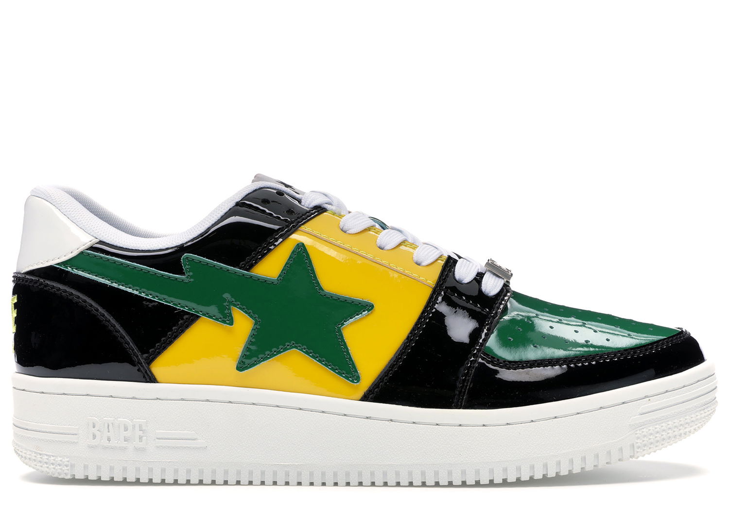 Кецове и обувки BAPE Bape Sta Low "Color Block Black Yellow Green" Черно | 1F80191001-BLK, 0