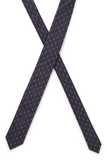 Аксесоари BOSS Jacquard Silk Tie Тъмно синьо | 50545460, 1
