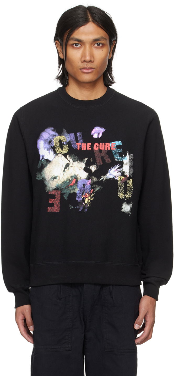 Суитчър Noah The Cure Print Sweatshirt Черно | SS157FW23