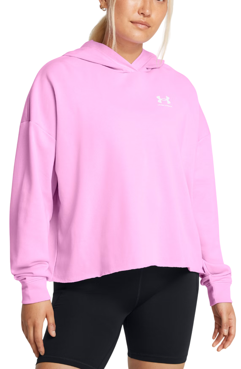 Суитчър Under Armour Rival Terry Oversized Hoodie Розово | 1382736-638, 0