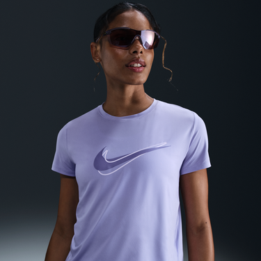 Тениска Nike Dri-FIT One Swoosh Short-Sleeve Running T-Shirt Лилаво | HJ2204-533, 4