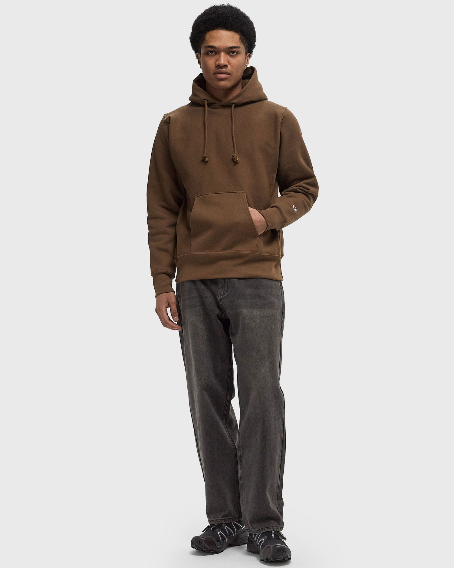 Суитчър Champion Champion Made in USA Hoodie XXL Кафяво | C5A101-X5NJ, 1