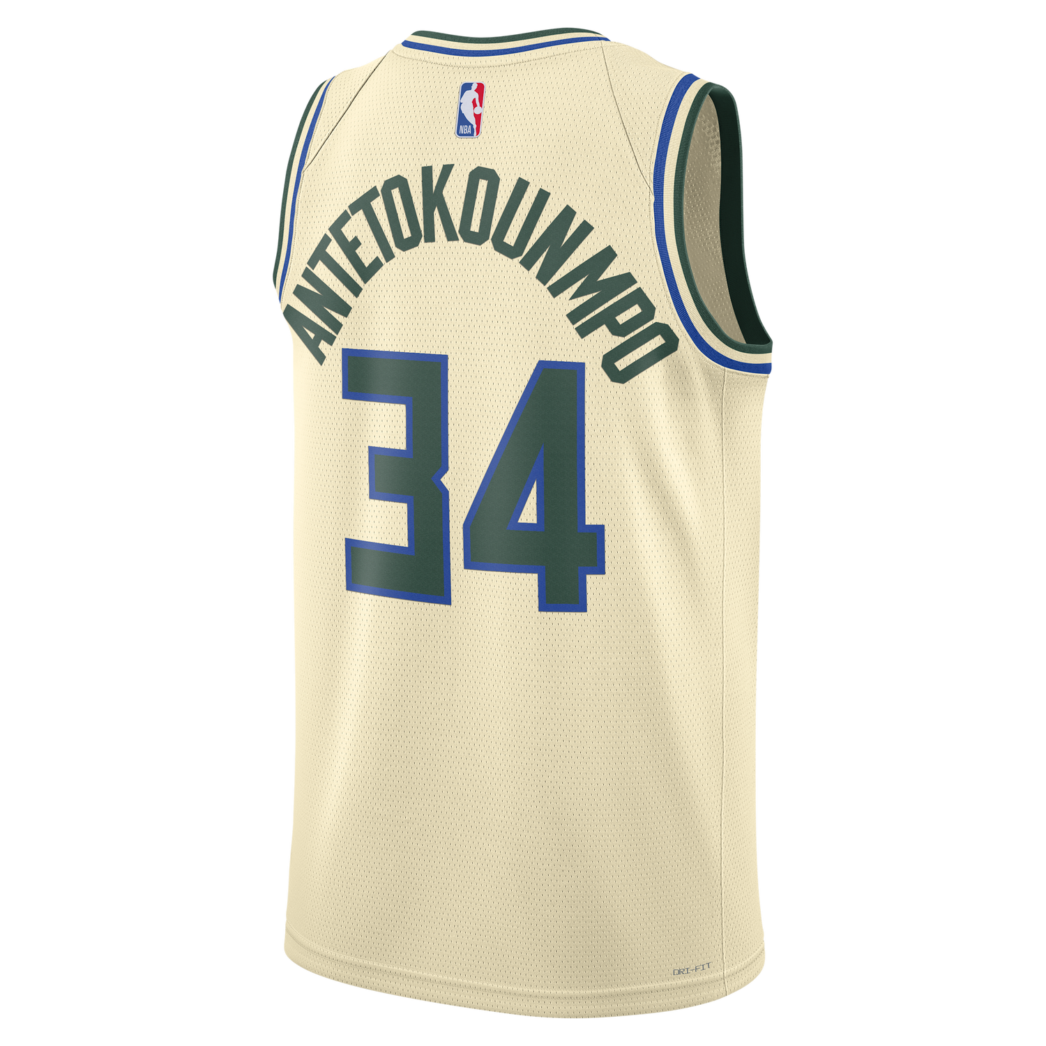 Фланелка Nike Giannis Antetokounmpo Milwaukee Bucks City Edition NBA Swingman Jersey Cream City Бежово | HM5988-281, 1