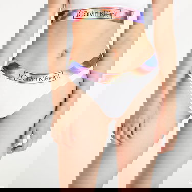гащички CALVIN KLEIN Organic Cotton Thong Pride Бяло | QF6857E 100, 2