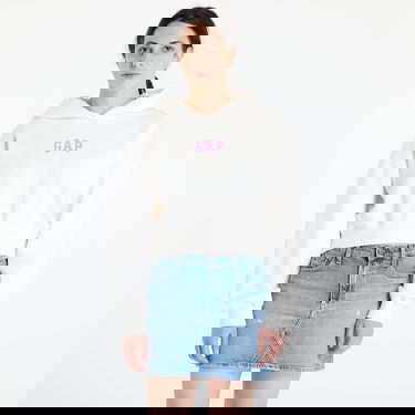 Суитчър GAP GAP Logo Cropped Hoodie Бяло | 841725-09, 0